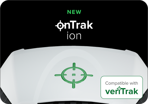Picture onTrak ion and onTrak ion logo. onTrak ion is compatible with veriTrak
