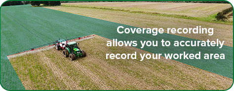 Record coverage with the ontrak tractor gps system to see mapped coverage